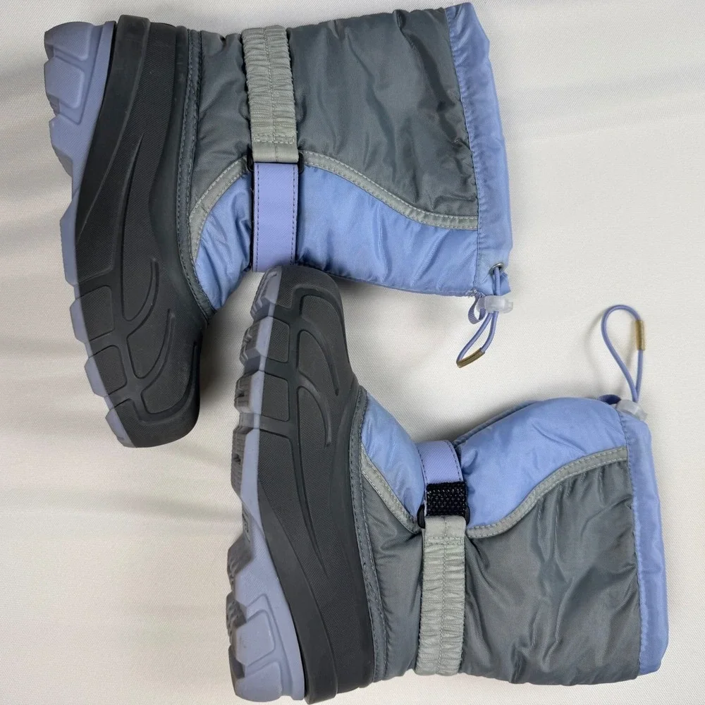 Sorel Flurry Kids‎ Winter Snow Boots Blue Grey NY1810-540 USA 4 EUR 36